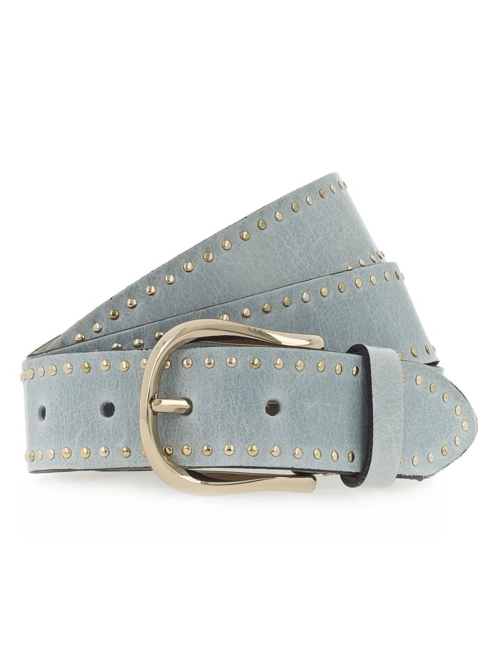 

Ремень b.belt Nietengürtel Leder, цвет aqua-blau