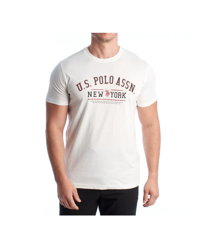 

Классическая футболка с круглым вырезом U.S. Polo Assn., белый
