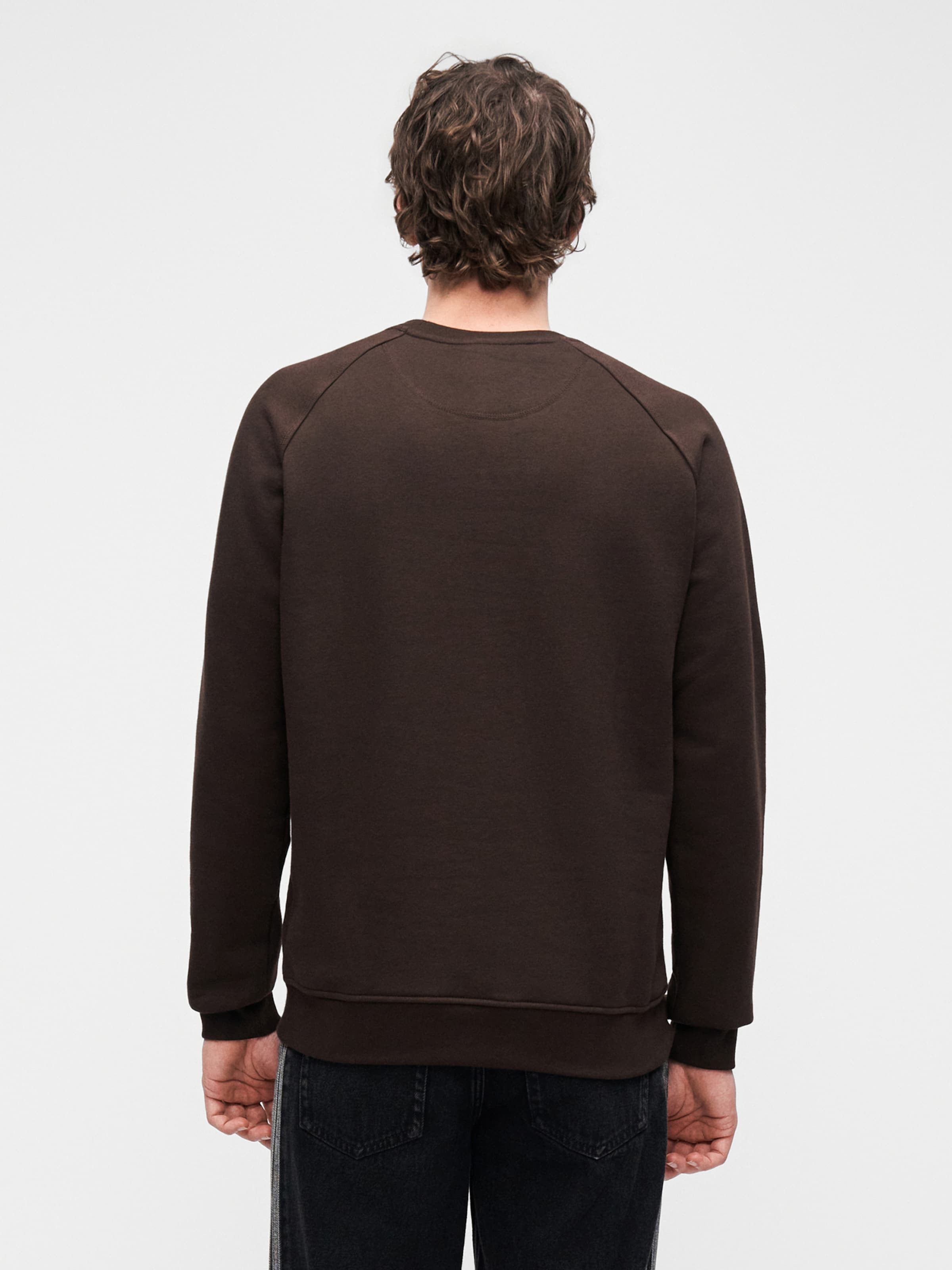 Adidas Originals Свитшот 'Trefoil Essentials' в цвете Chocolate — фото 4
