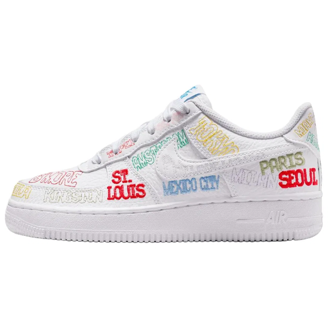 Кроссовки для скейтбординга Air Force 1 Low Top Kids White Unisex Nike