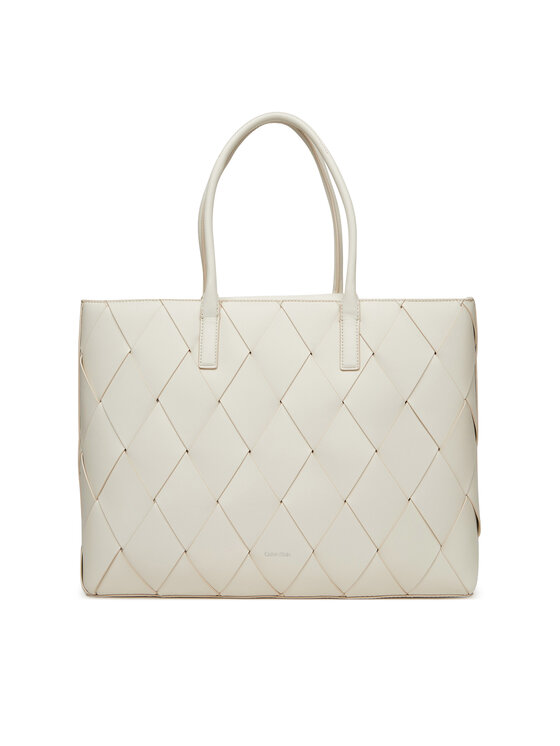

Сумочка Ck Woven Medium Shopper K60K612994 Calvin Klein, белый