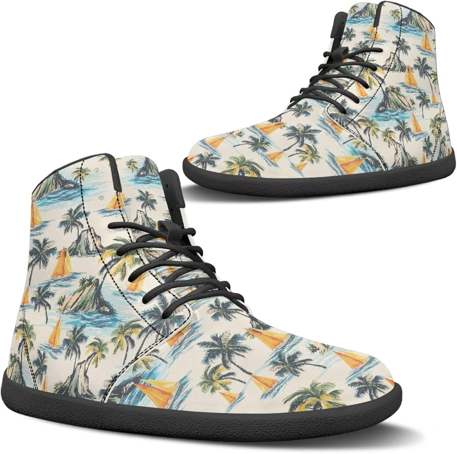 

Кроссовки Binienty унисекс для ходьбы, Beach Sailboat Palm Tree