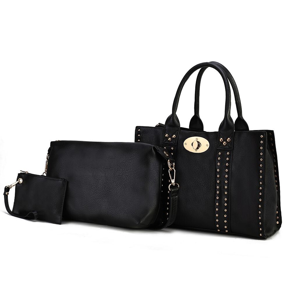 

Mkf Collection Elissa Набор из 3 предметов: сумка-ранец с сумочкой и портмоне от Mia K MKF Collection, черный