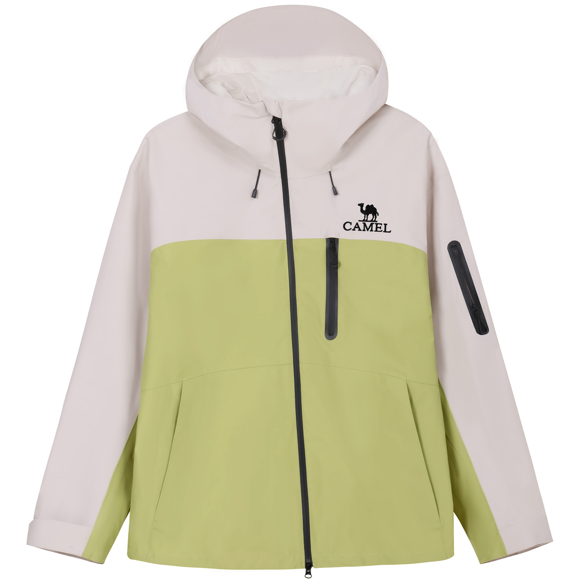 

Ветровка All weather Waterproof, Windproof, And Abrasion Resistant унисекс CAMEL, iridescent белый/оливково-зеленый