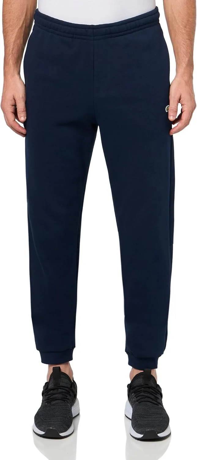 Спортивные брюки Lacoste Core Tapeкрасный Fit, мужские, зауженный крой, темно-синий