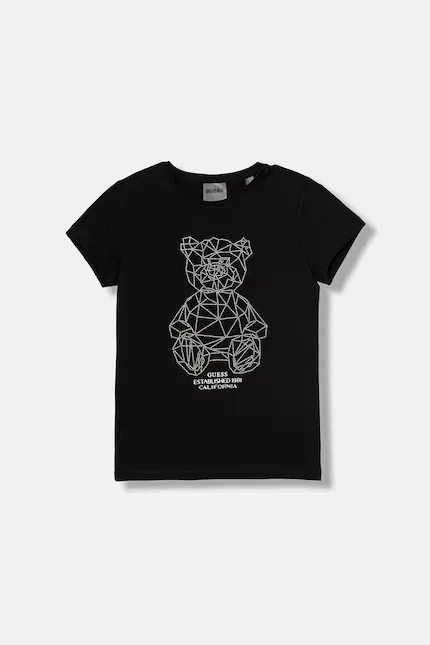 Футболка с коротким рукавом медвежонок Guess, черный