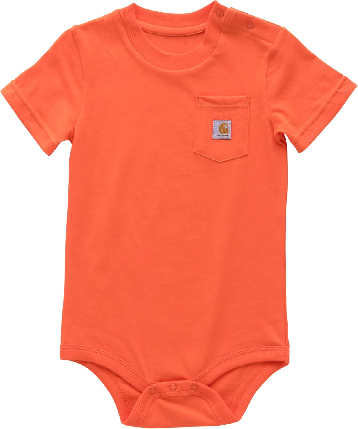 

Carhartt Unisex Baby, футболка-боди с коротким рукавом и карманом, Grenadine