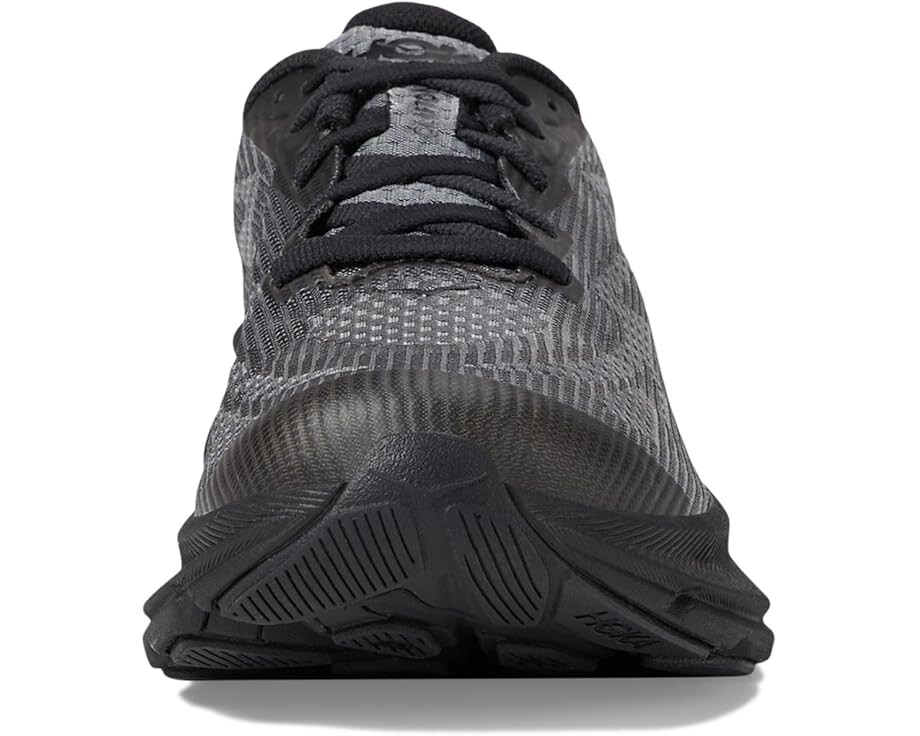 Кроссовки Hoka Kids Clifton 9, цвет Black/Carbon Black — фото 3