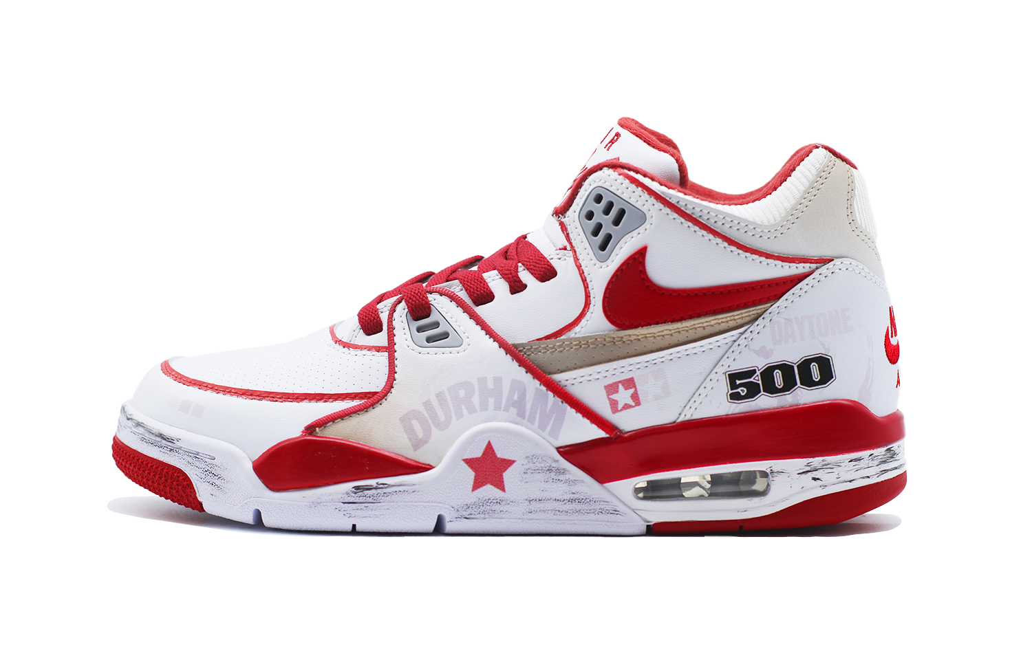 

Nike Баскетбольные кроссовки Air Flight 89 Vintage, мужские, средней высоты, белые/красные/коричневые