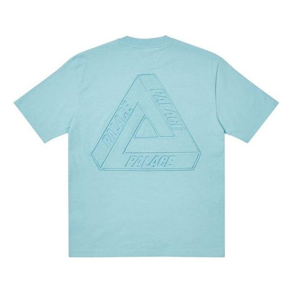 

Футболка tri-ferg embossed t-shirt 'light blue' Palace, голубой