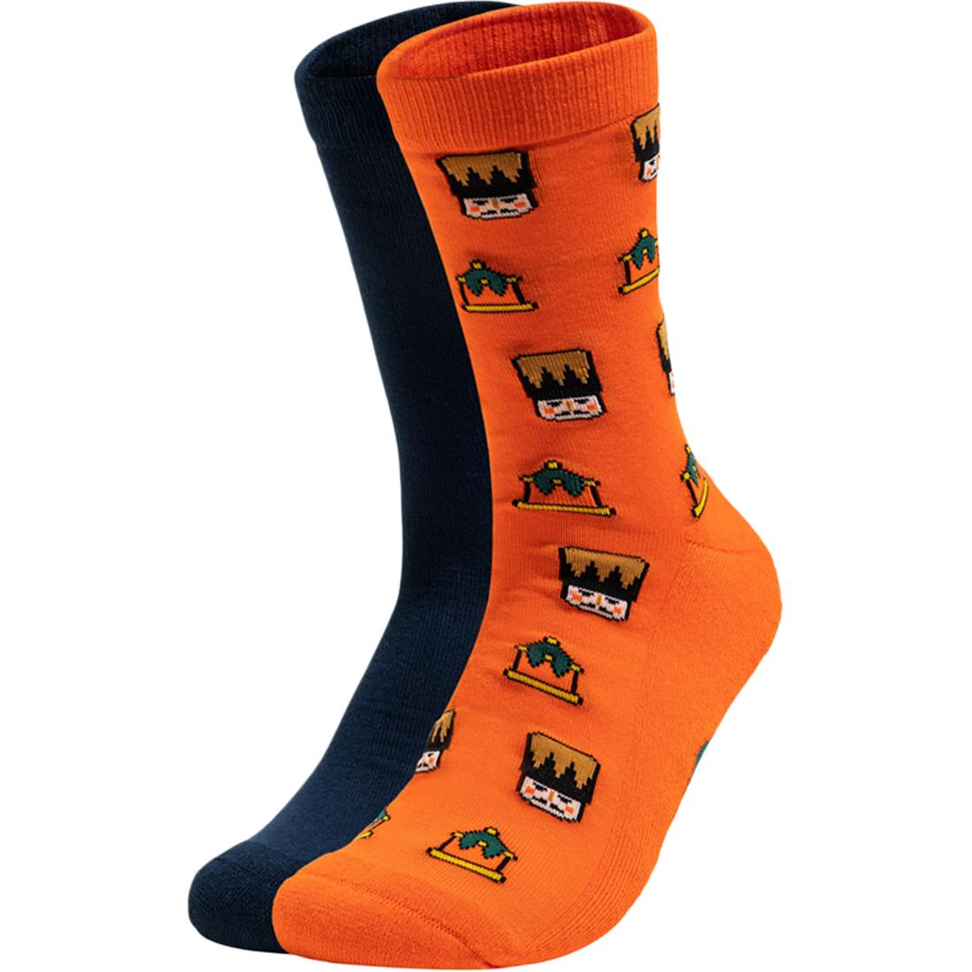 

Носки до середины голени унисекс, 2 шт Adidas Neo, 2 Pack (Blue+Orange)