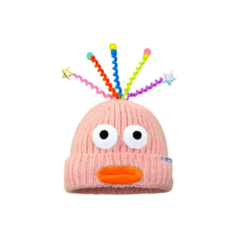 

FREE RABBITⅡ Пряжа пуловерная шапка Unisex, Pink
