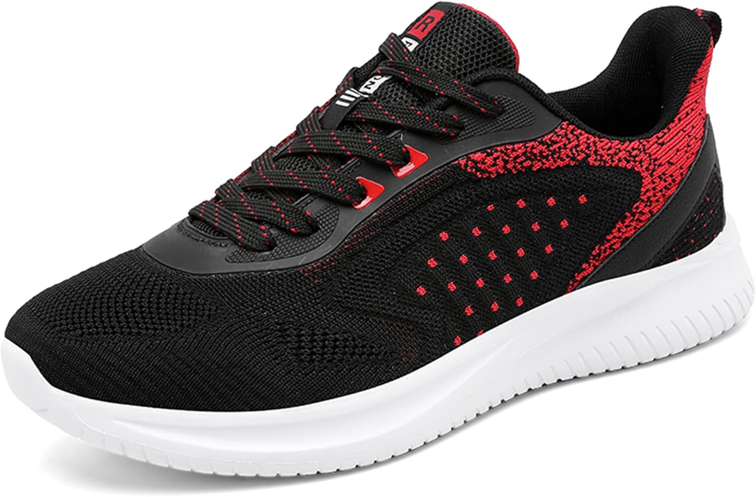 

Мужские легкие кроссовки с шнуровкой, антискользящие, с поддержкой свода стопы, для повседневной носки, дышащие, с амортизацией, для тренировок, бега, прогулок в парке, уличного спорта и баскетбола Dzbajrqm, красный