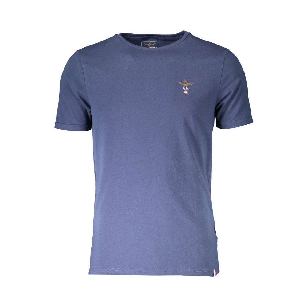 

Синяя хлопковая футболка Aeronautica Militare