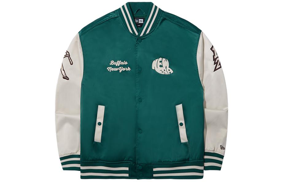 

New Era Бейсбольная куртка унисекс зеленая, Green