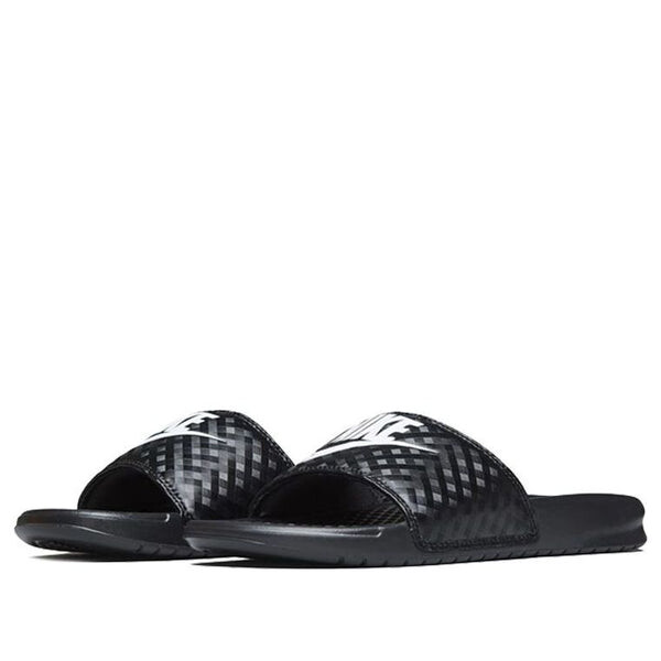 Тапочки jdi benassi slides 'black diamond pattern' Nike, черный — фото 2