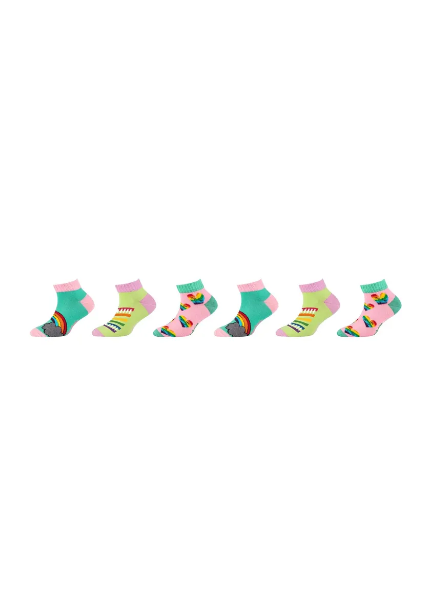 

Носки-кроссовки Skechers "носки-кроссовки, упаковка из 6 шт.", цвет Rainbow