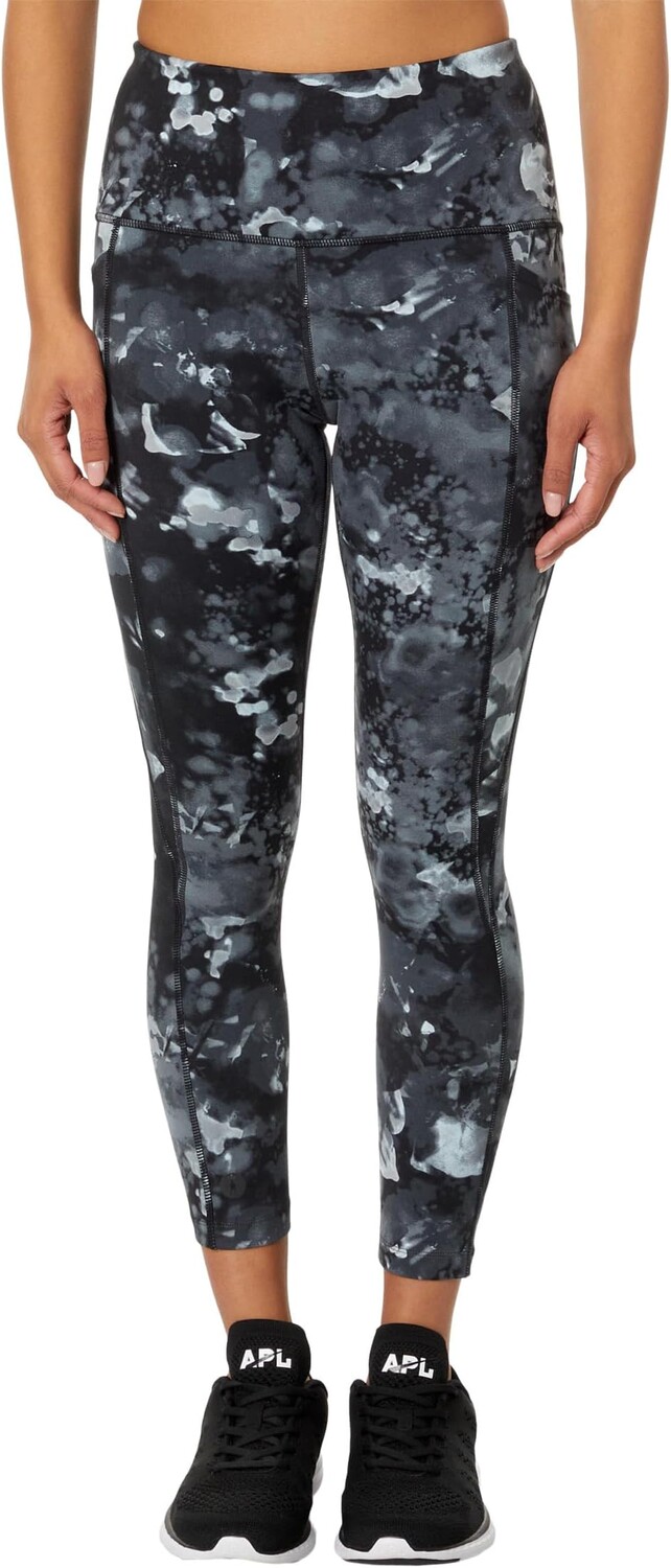 

Леггинсы Smartwool Active Printed 7/8 Leggings, цвет Black Watercolor