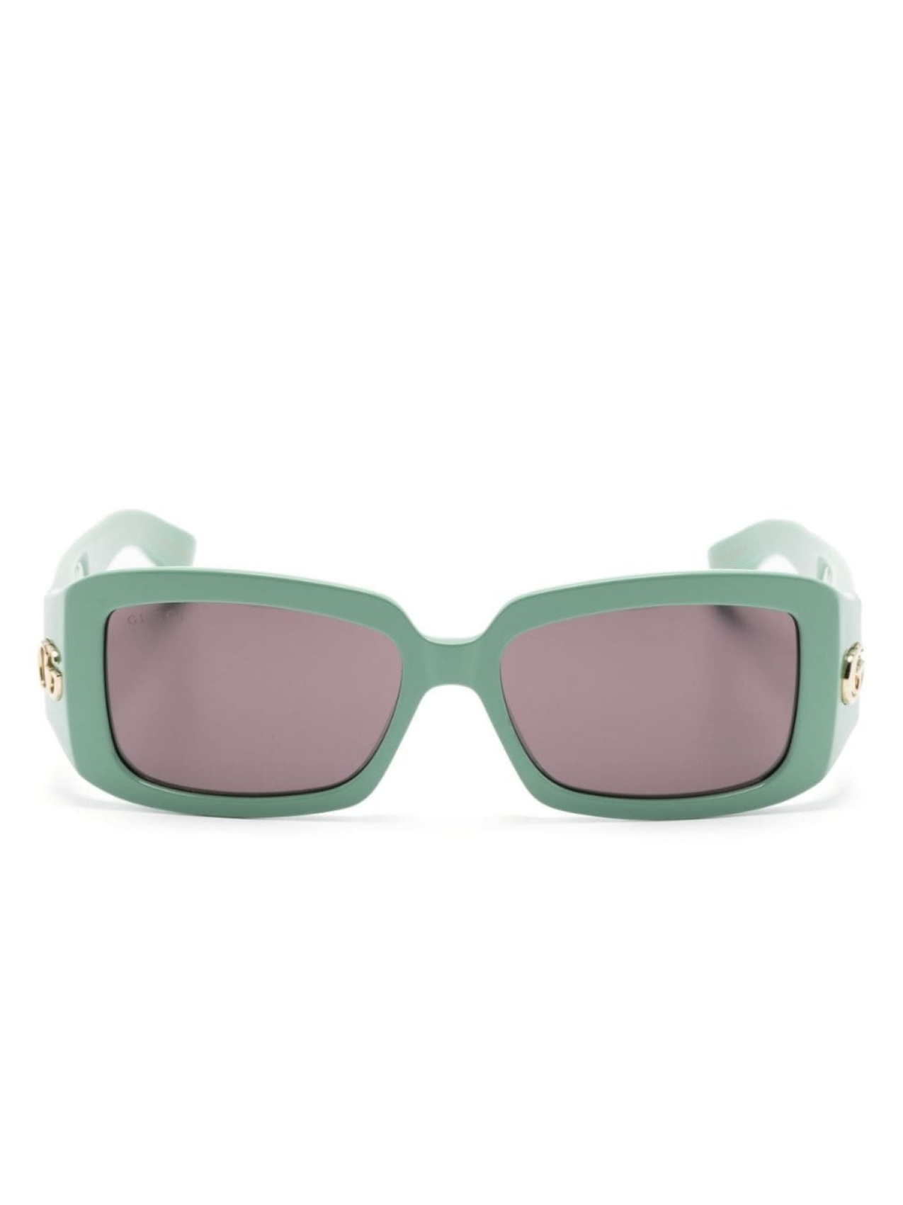 

Gucci Eyewear солнцезащитные очки с логотипом Double G, зеленый