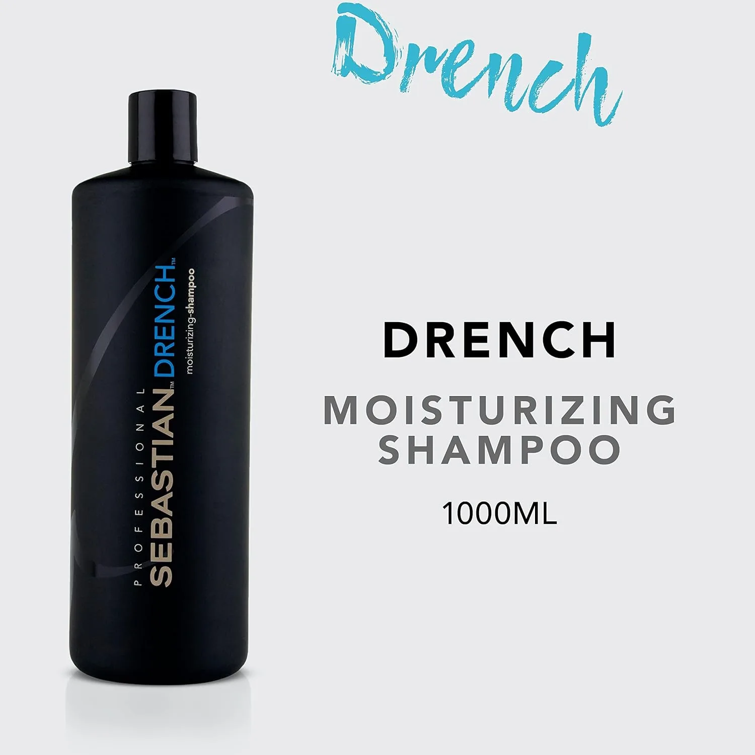 Шампунь Sebastian Professional Drench | Глубокое увлажнение для сухих, вьющихся и химически обработанных волос 1000 мл (.) — фото 2
