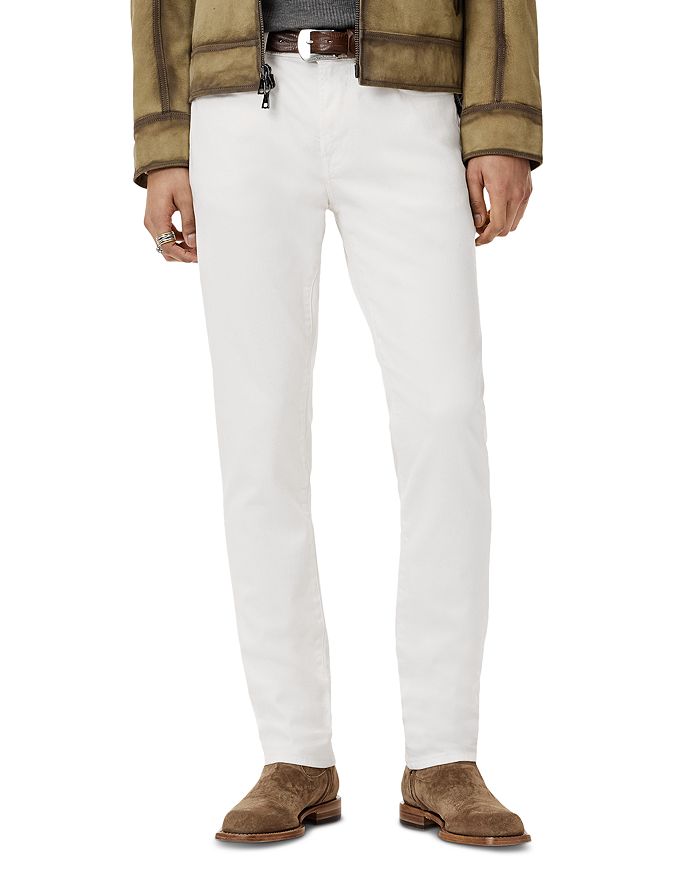 

J702 Узкие джинсы в цвете Chalk John Varvatos, белый
