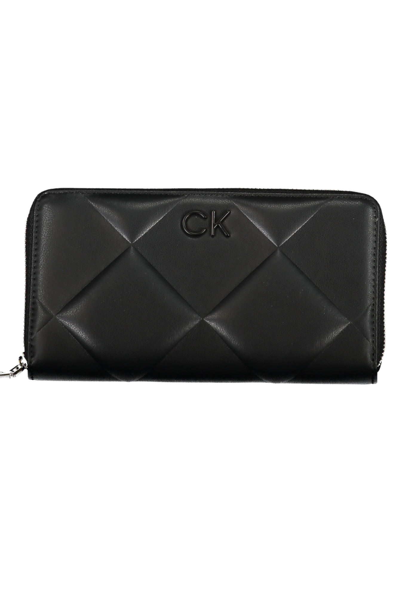 

Женский кошелек Calvin Klein фактурный на молнии с логотипом, черный