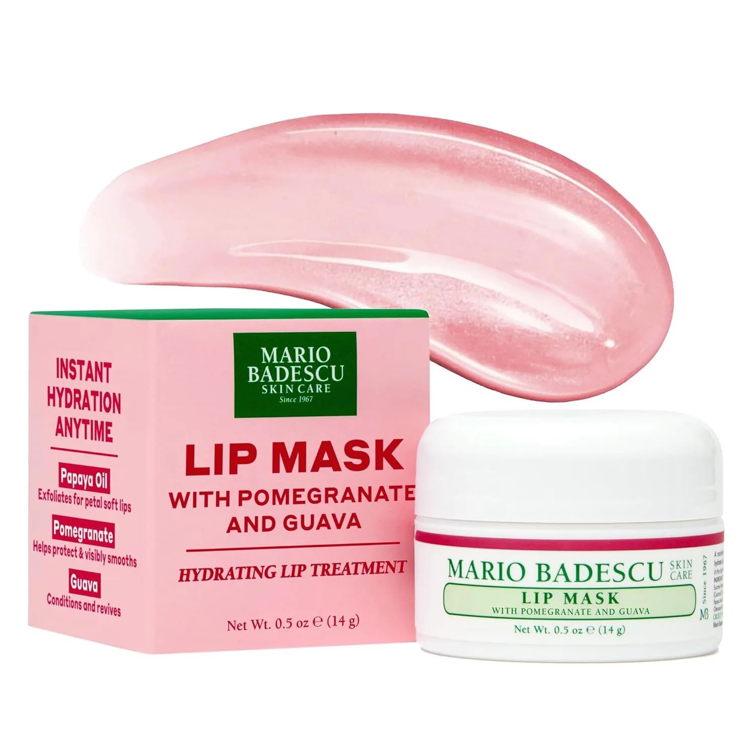 Маска для губ Mario Badescu, ночное средство для ухода за губами, обогащенное смягчающим кожу кокосовым маслом и увлажняющим маслом ши., Pink — фото 4