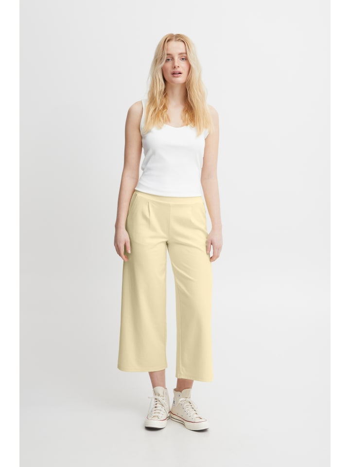 

ICHI Повседневные прямые брюки IHKATE в цвете «Французская ваниль»