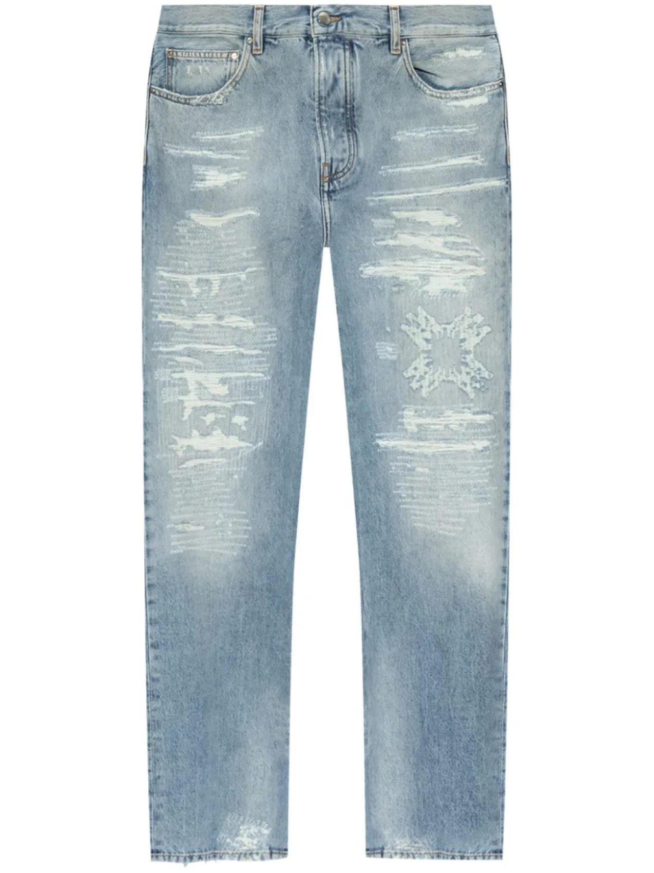 

Джинсы AMIRI с эффектом потертости, синий