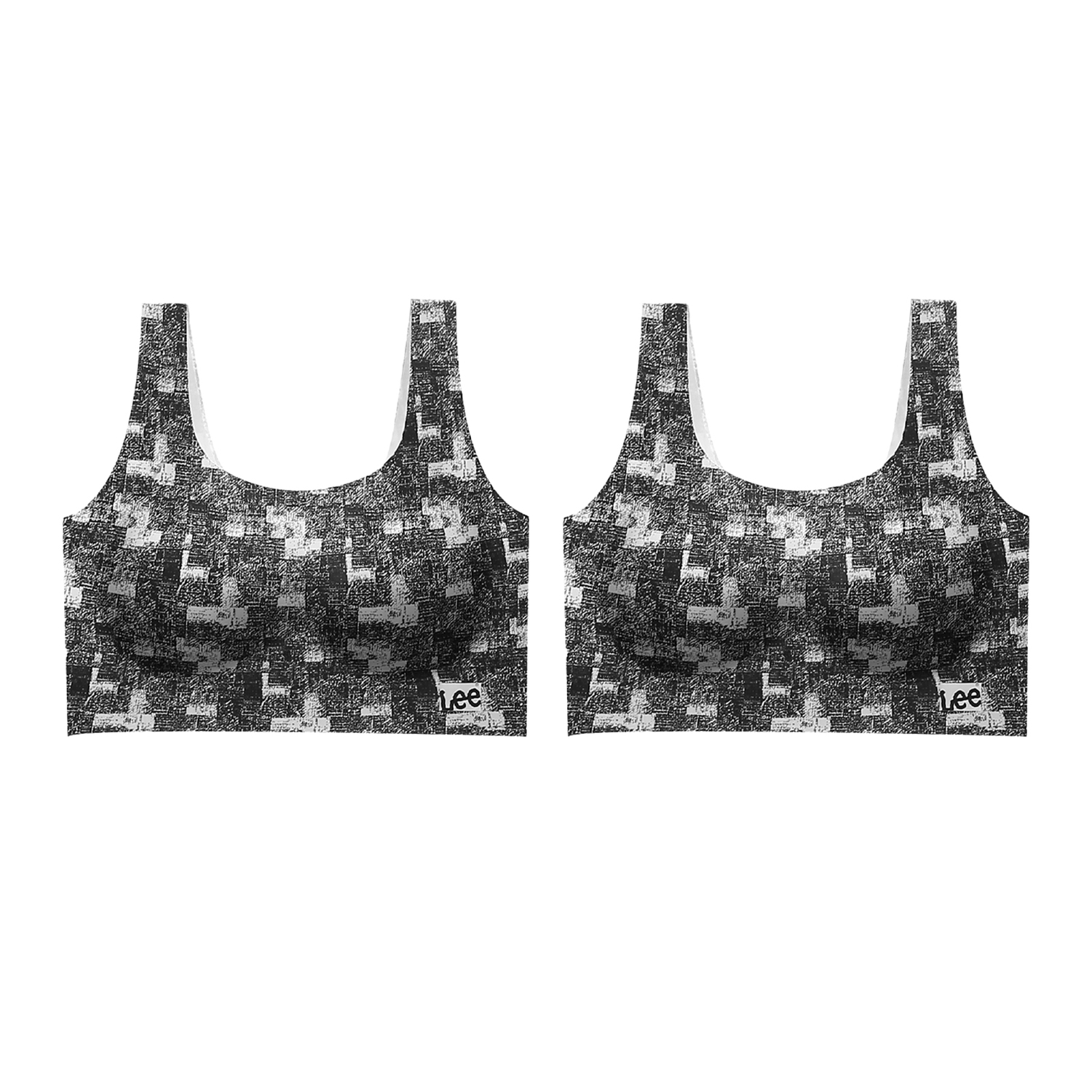 

Цветочный бра женский комбинированный набор Lee, черный