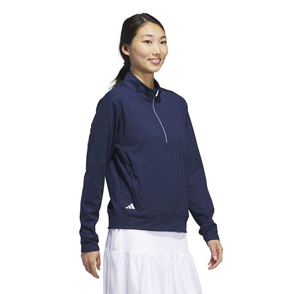 Женский лонгслив ultimate365 с молнией на четверть Adidas, Collegiate Navy — фото 3