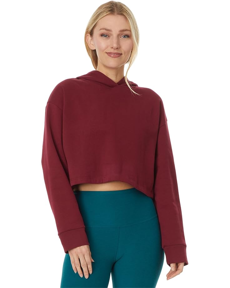 

Худи Beyond Yoga Happiness Cropped Hoodie, цвет California Merlot