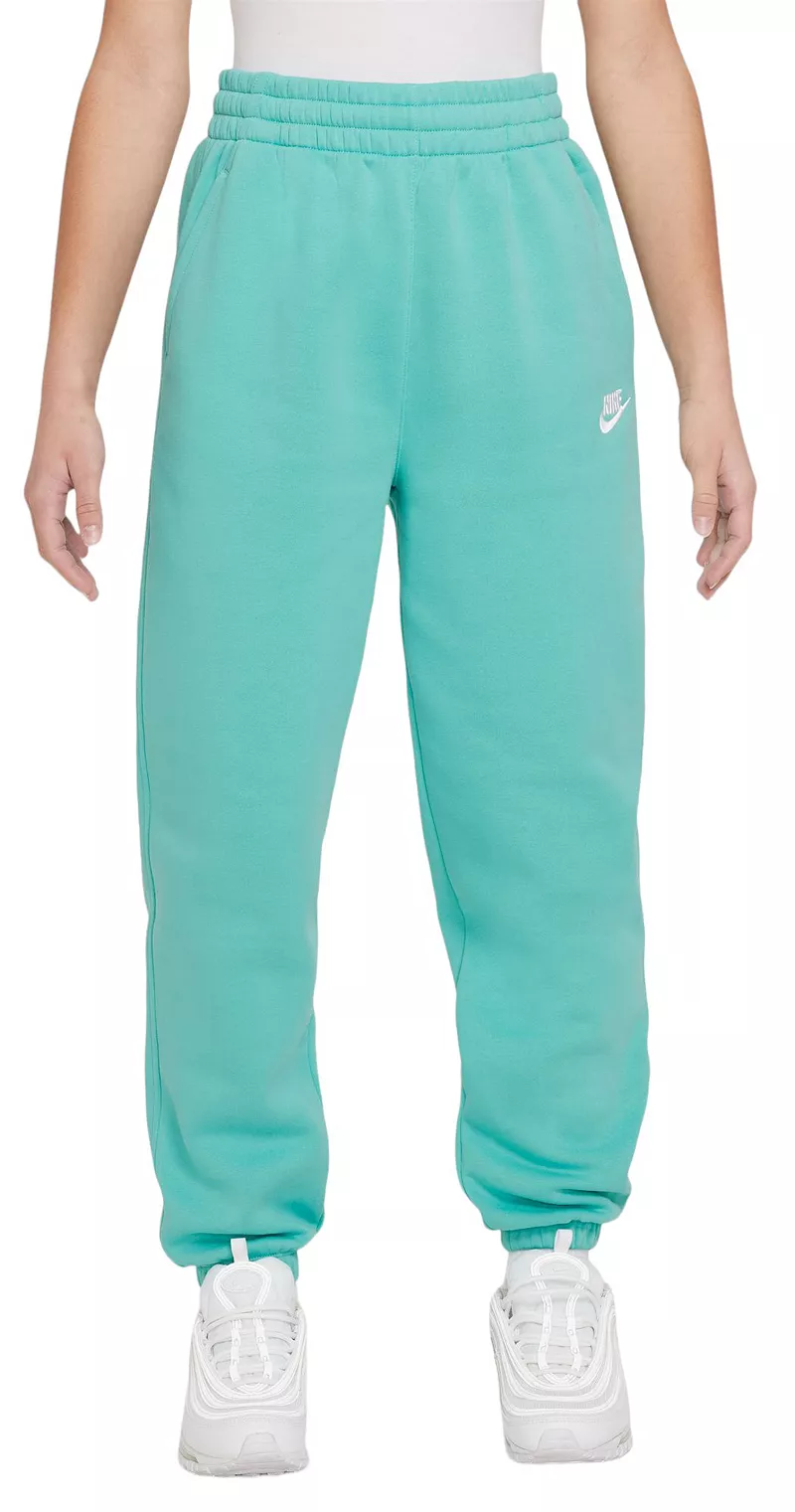 

Большие флисовые джоггеры Nike для девочек Sportswear Club, цвет Green Frost