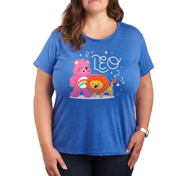

Футболка с принтом Care Bears Leo Licensed Character, цвет blue heather