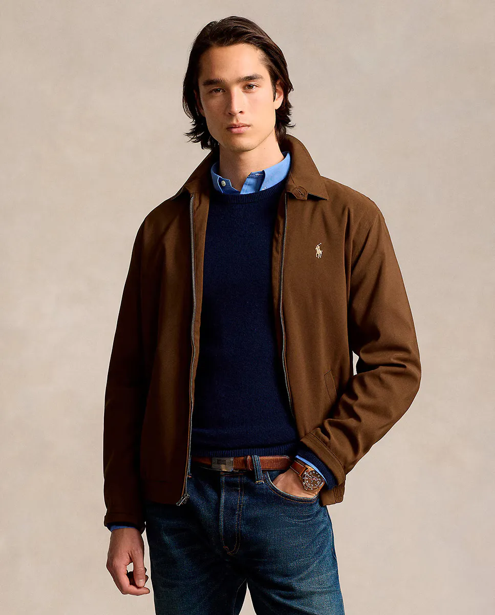 

Легкая мужская куртка с водоотталкивающей пропиткой Polo Ralph Lauren, цвет Marrón Topo
