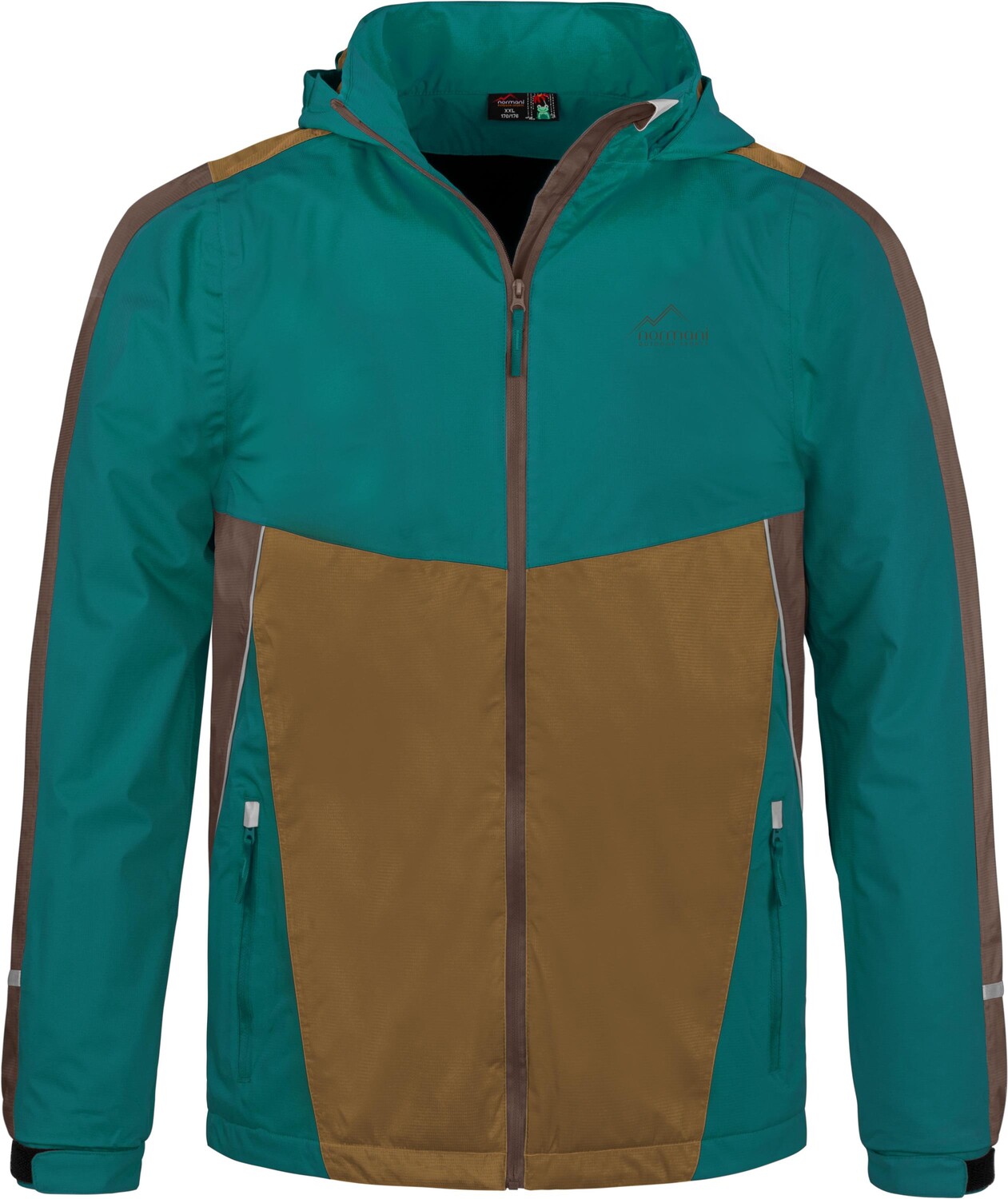 Дождевик Normani Outdoor Sports Kinder mit Fleecefutter Wasilla, бензиновый — фото 2