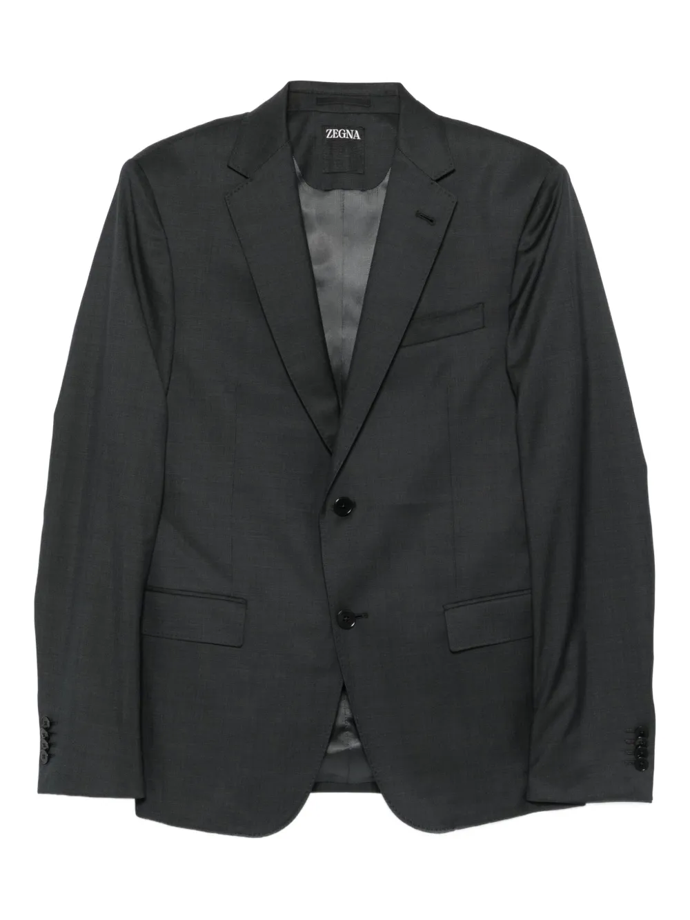 

Костюм с тремя пуговицами Zegna, серый