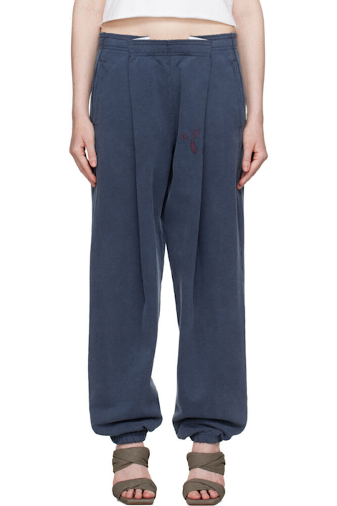 

Спортивные брюки в складку с логотипом Navy на поясе alexanderwang.t