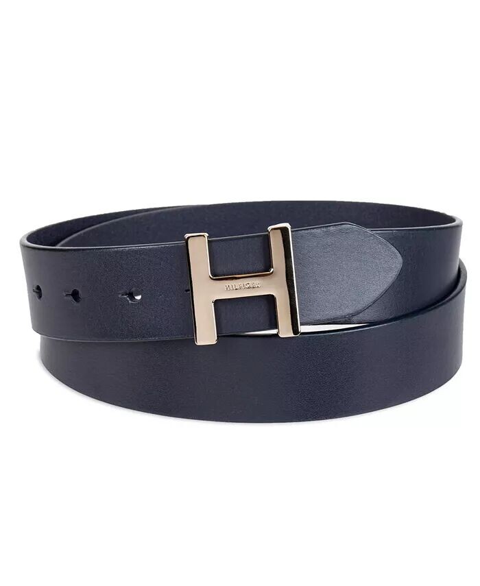 

Женский ремень с пряжкой H и монограммой Tommy Hilfiger, синий