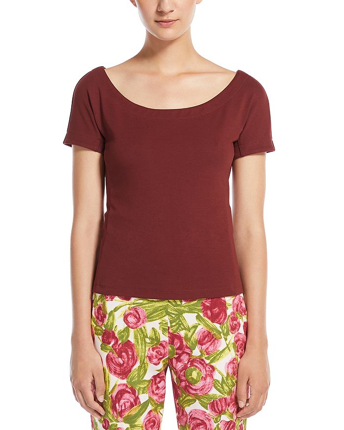 

Фирменный топ Virtus Weekend Max Mara, красный