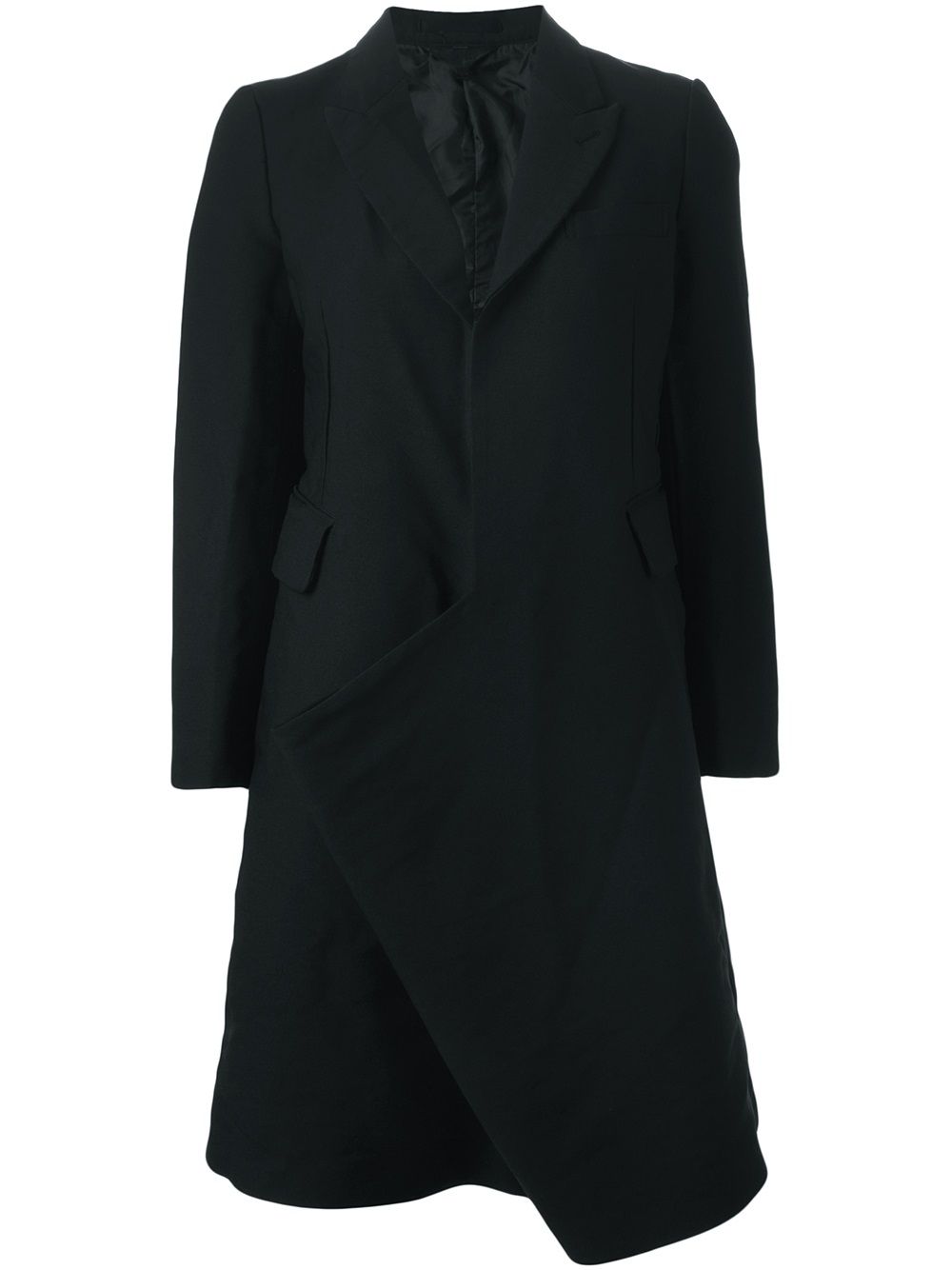 

Пальто асимметричного кроя COMME DES GARCONS, черный