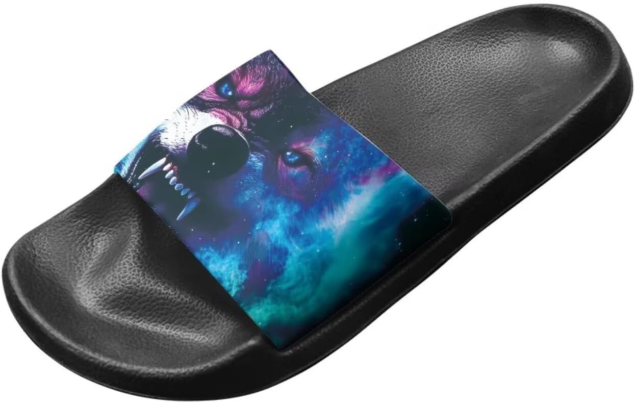 Тапочеки Jrysaedy House Slides, Galaxy Fierce Wolf — фото 2