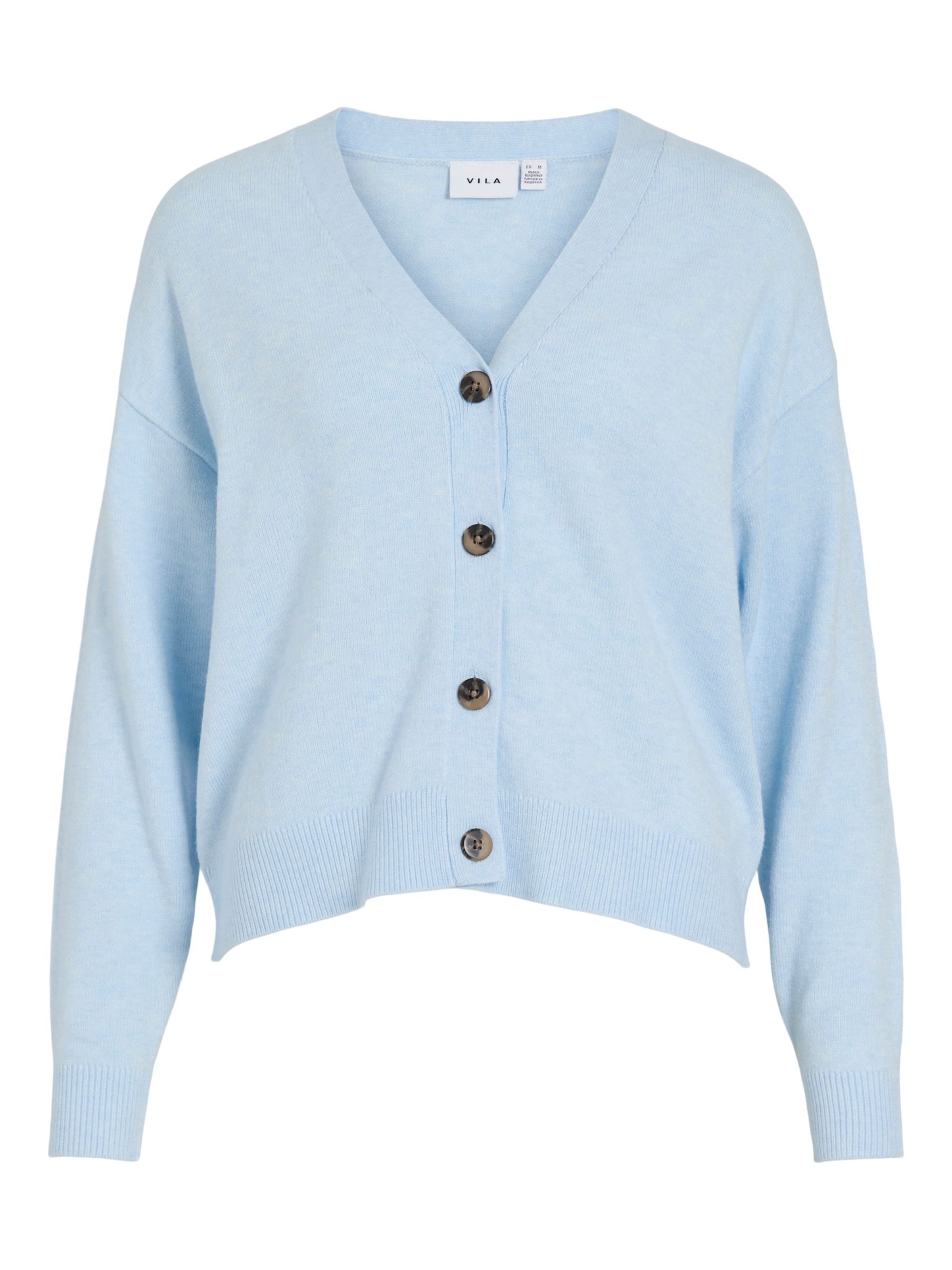 

VILA Вязаный кардиган 'VIRIL' в синем цвете
