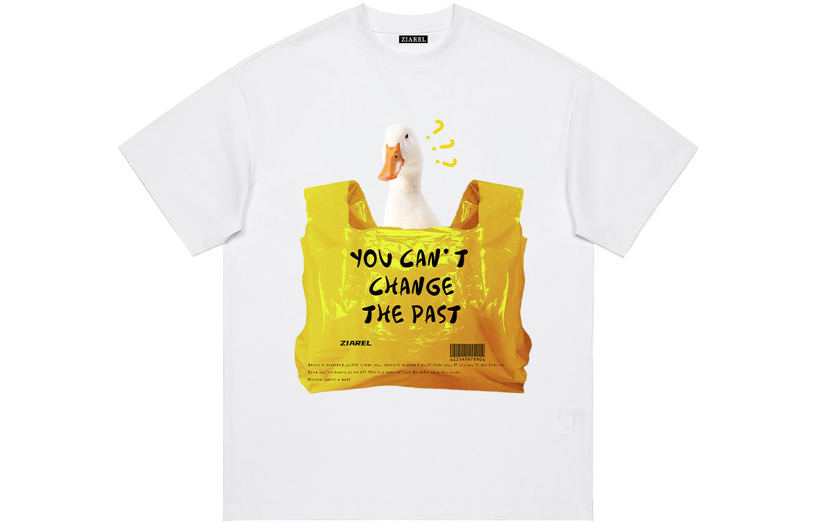 

Футболка Unisex Crew Neck Moderate Heavyweight ZIAREL, белый duckling