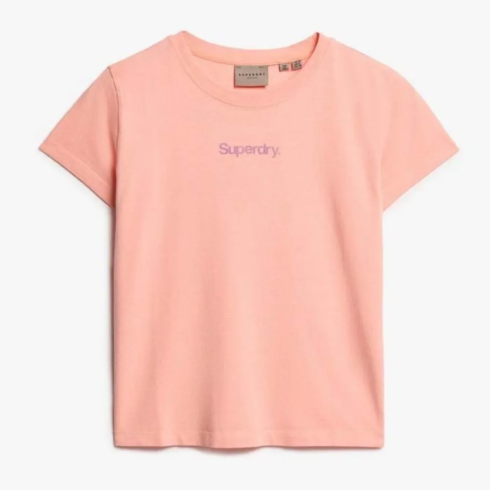 Футболка с коротким рукавом Superdry Core Logo City Fitted, оранжевый — фото 3