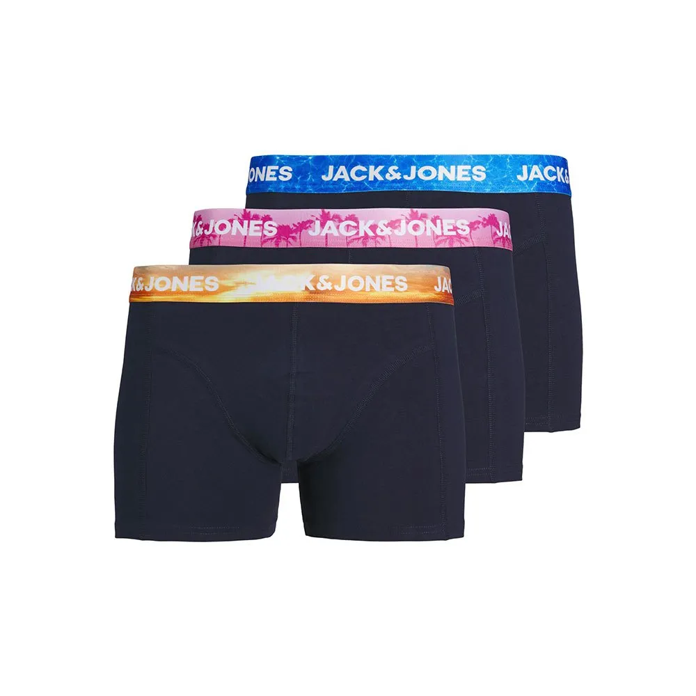 

Трусы-боксеры Jack & Jones 12261451 Luca Solid 3 units, разноцветный