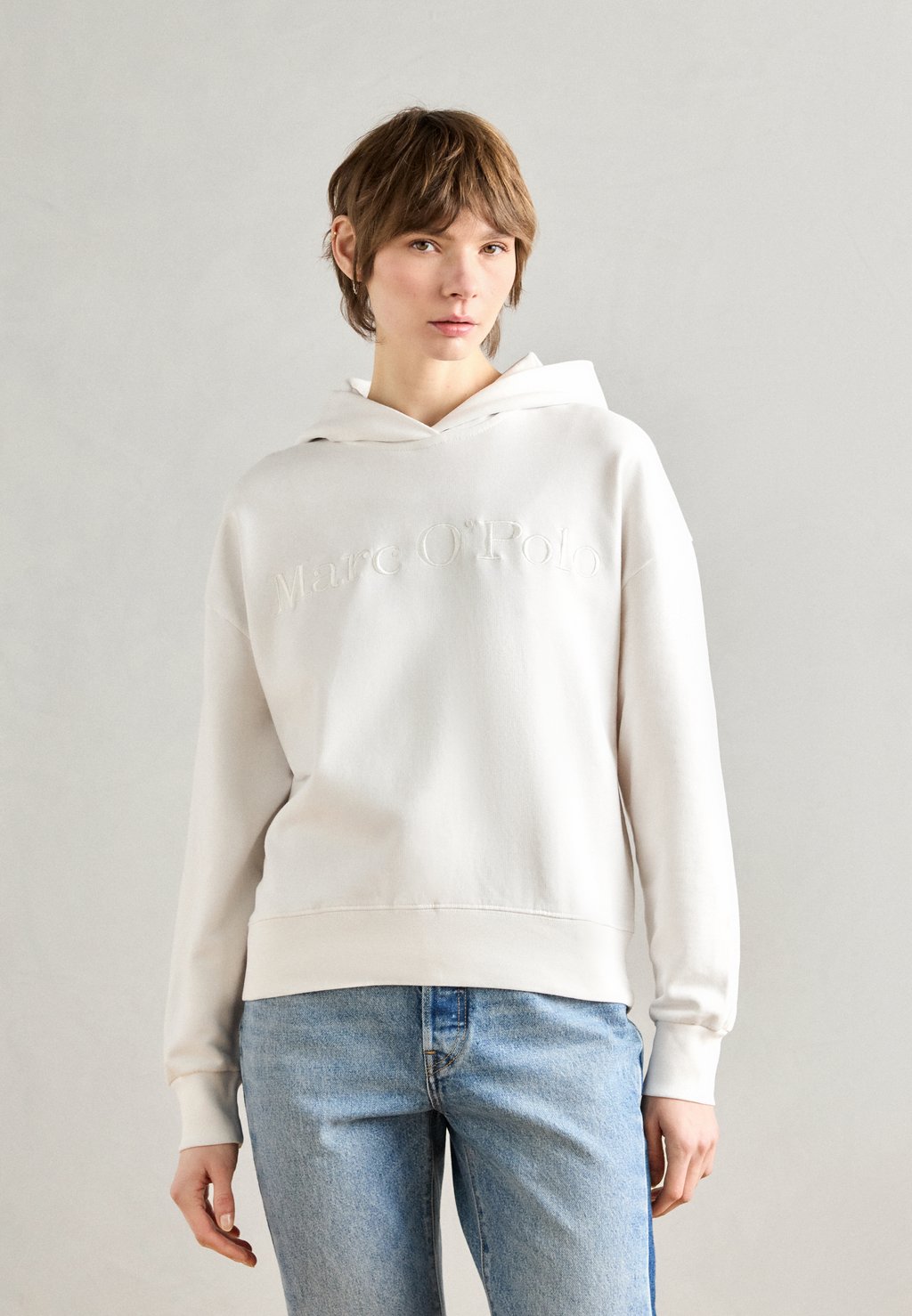 

Толстовка HOODIE EMBROIDERY AT FRONT Marc O'Polo, белый