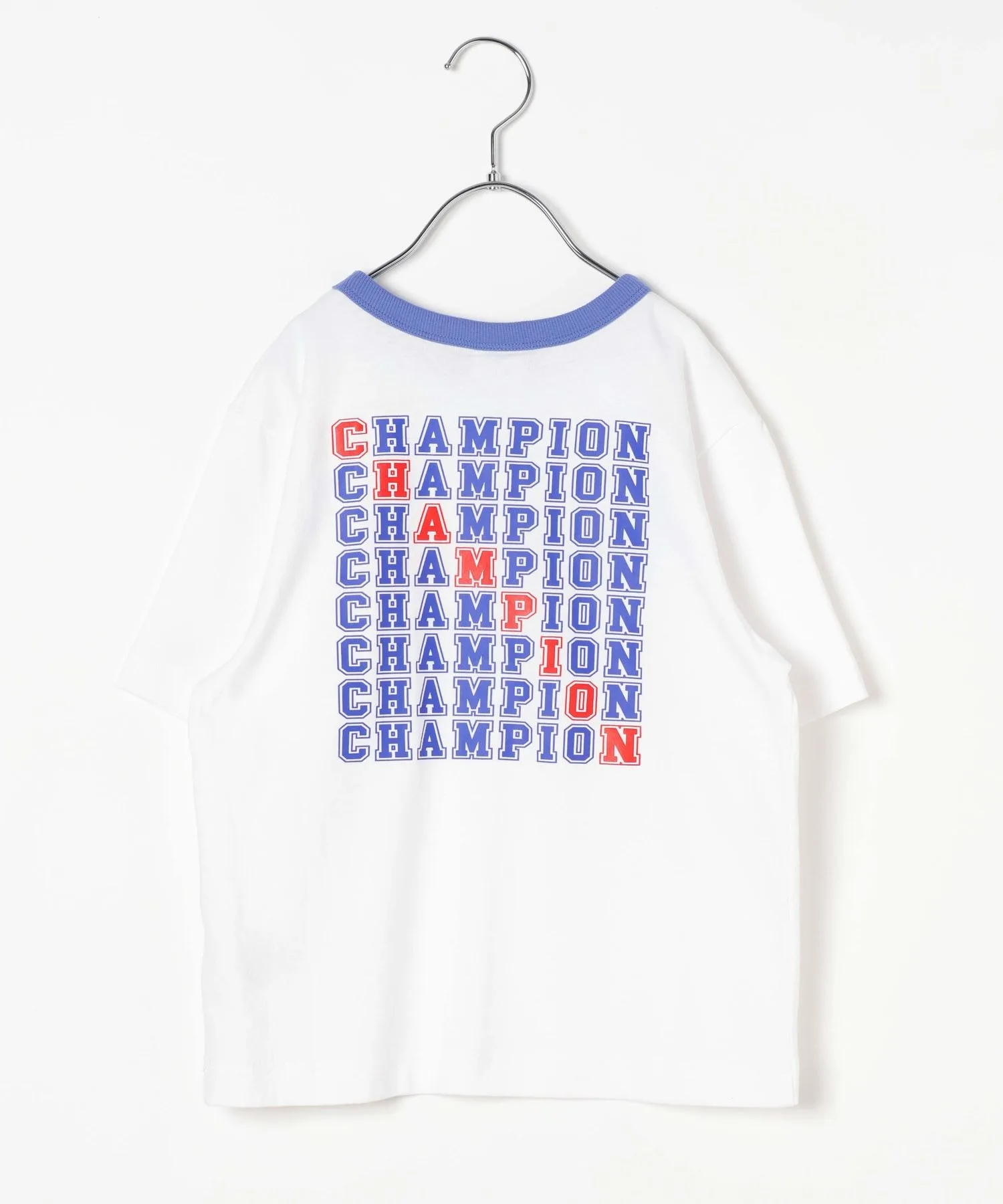 Детская футболка Champion с принтом на спине белая