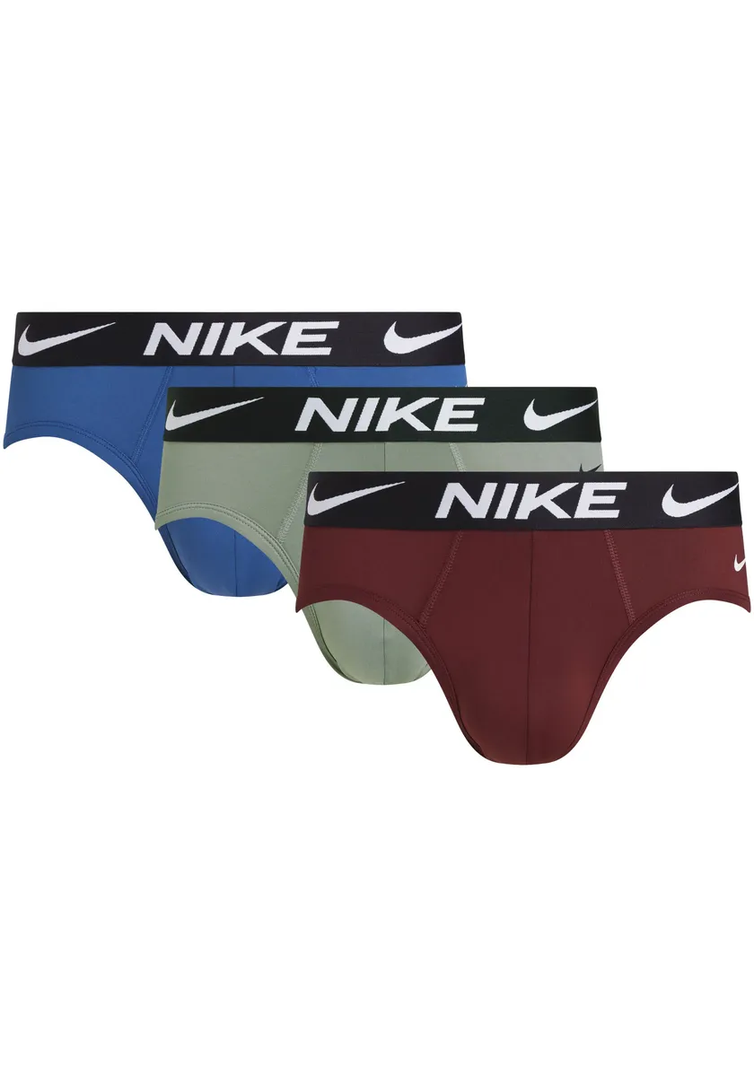 

NIKE Underwear Hipster "HIP BRIEF 3PK" (упаковка, 3 шт., 3 шт.), с эластичным поясом с логотипом NIKE, цвет Drk Stcc/Court Blue/Drk Tm Rd