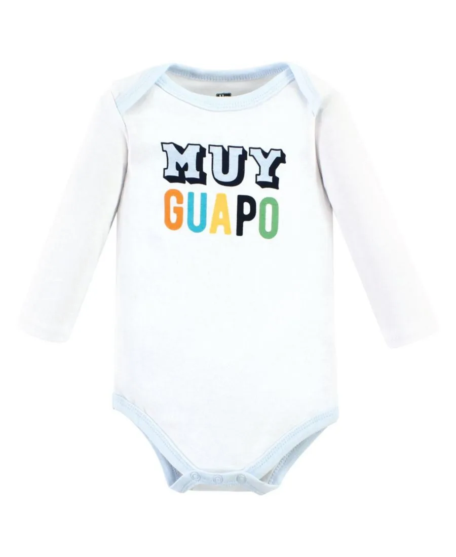 Коллекция из пяти хлопковых боди с длинными рукавами Hudson Baby, Hola Ladies 5-Pack — фото 3